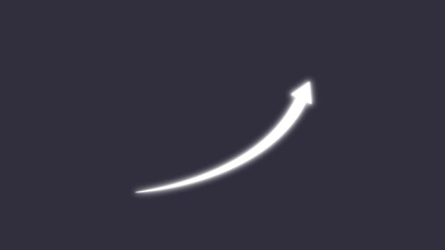 business graph up arrow animation 4k video. Business Growth And Success Arrow. Concept of growth and profit. 4K VIDEO and black background motion animation 4k video...