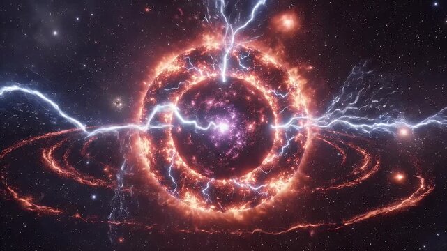 Cosmic Ring of Energy and Light in Space.