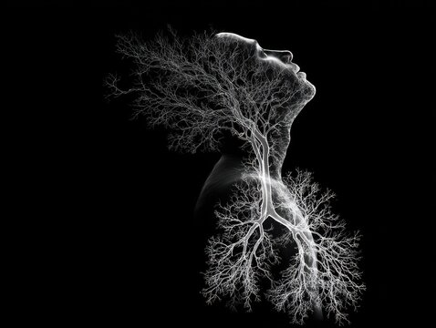 breathing exercise diagram isolated on a transparent background ar 43