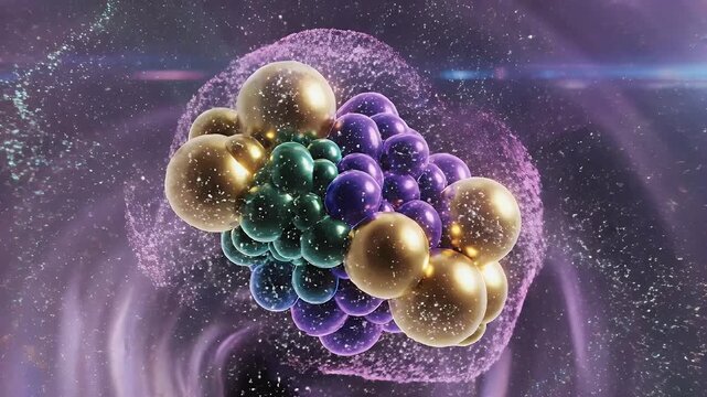 Dynamic Molecular Structures Interacting Within a Cellular Environment.