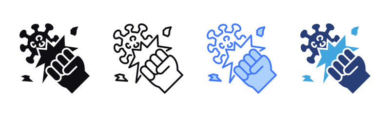 Infection Fighter icon sheet multiple style collection