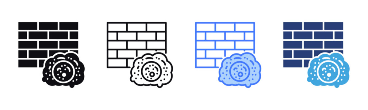 Barrier Protection icon sheet multiple style collection