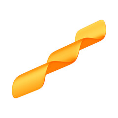 3D Asset - Metallic Orange Confetti Paper with Isolated Background