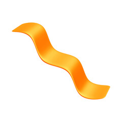 3D Asset - Metallic Orange Confetti Paper with Isolated Background