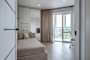 sofa in a modern light interior