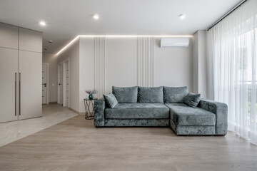 sofa in a modern light interior