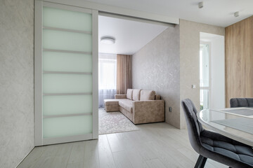 sofa in a modern light interior