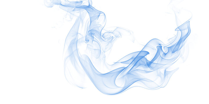 A mesmerizing swirl of blue smoke against a dark background