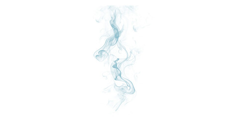 A mesmerizing stream of blue smoke rises against a dark background