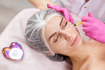 Under eye injection treatment for dark circles and puffiness correction