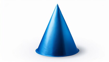 Fototapeta premium Blue Gradient Cone Isolated On Transparent Background