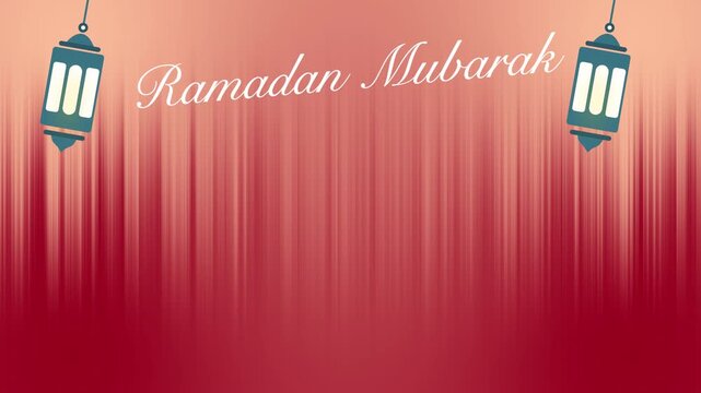 Ramadan lantern islamic background with alpha channel. Transparent ramadan design element animaton background. Motion graphics overlay. Ramadan template