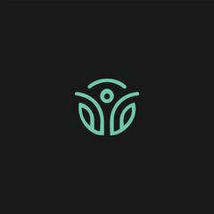 Holistic Wellness Logo Vector - Minimalist Lotus Flower and Human Figure Line Art Icon for Yoga Studio, Spa, Mental Health, Meditation, Spiritual Growth, and Natural Healing Brand Identity Design.