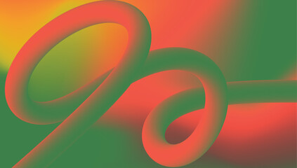 dynamic fluid gradient line, Abstract yellow, green and red  dynamic style fluid lines background 