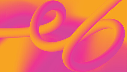 dynamic fluid gradient line, Abstract  pink and yellow dynamic gradient style fluid lines background 
