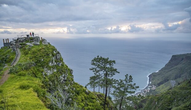 Miradouro da Raposeira, cliffs, coast and sea, coastal landscape, Paul do Mar, Madeira, Portugal