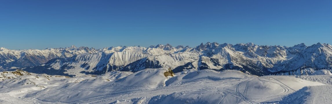 Gottesacker plateau, Allg&auml;u Alps, border Bavaria, Germany, Vorarlberg, Austria