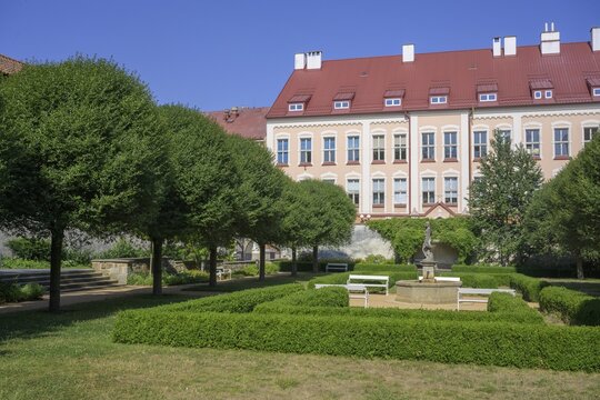 Park near the Franciscan monastery, Cheb, Karlovarsk&yacute; kraj, Czech Republic