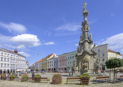 Holy Trinity Column, Jindřichův Hradec, Jihočesk&yacute; kraj, Czech Republic