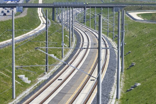 Stuttgart railway project, Ulm, Stuttgart21, section near Dornstadt, opening 11 December 2022, Swabian Alb, Baden-W&uuml;rttemberg, Germany