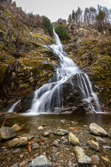 Obraz premium Flood Falls Vertical Waterfall Near Hope British Columbia Canada