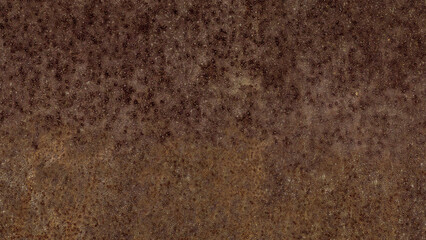 Closeup of old metallic wall with grunge and rust.