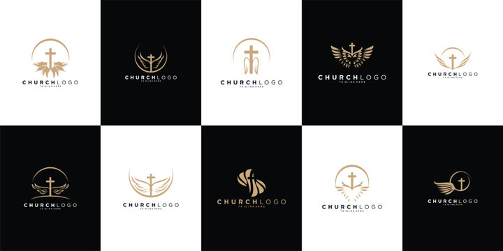 Church Logo Vector Collection &ndash; An exclusive set of refined and modern church logo