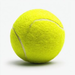 Close-up of a vibrant yellow sphere with a white seam, isolated against a white backdrop