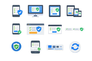 Fototapeta premium Image view controls control icon mode vector reset verification simple generation layout