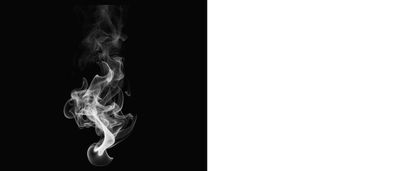 Fototapeta premium High-quality smoke PNG with a smooth flowing wave, ideal for modern branding, clean graphics, and website banners.