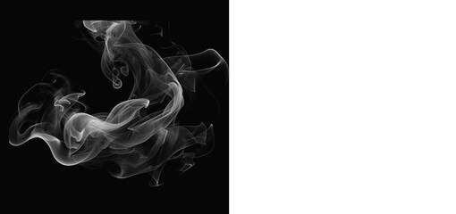 Fototapeta premium Get this high-quality smoke PNG with a realistic horizontal flow, perfect for adding cinematic atmosphere to your designs. Ideal for creative overlays, product mockups, and dramatic photo editing.