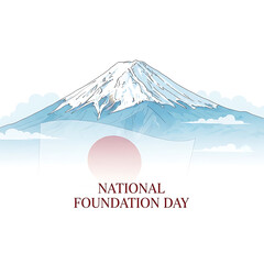 National Foundation Day Celebration Design, National Foundation Day Patriotic Background, National Foundation Day Vector Illustration, National Foundation Day Minimal Poster Design, National Found
