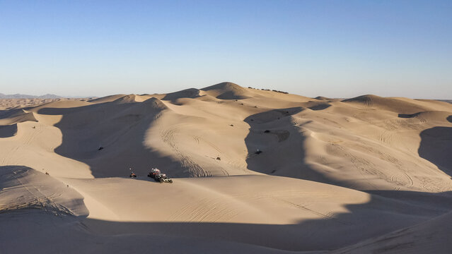 Dune Buggies on Top of Sand Dunes at Algodones California