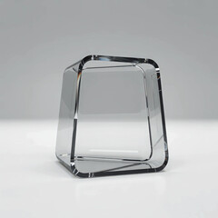 Transparent Glass Podium for Modern Product Showcase