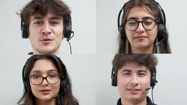 call center customer service people