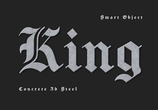 Grain Steel Text Effect