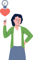 Low blood pressure illustration. Medical cardio campaign poster