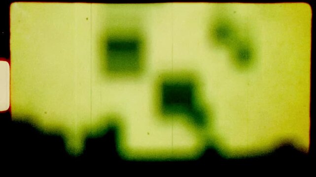 Retro style film frame wit texture effects light leaks and flickering