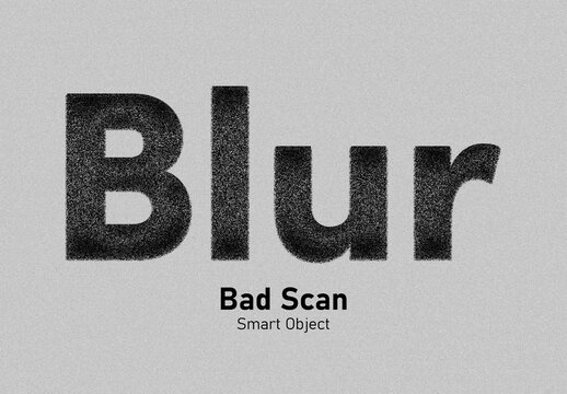Bad Scan Text Effect