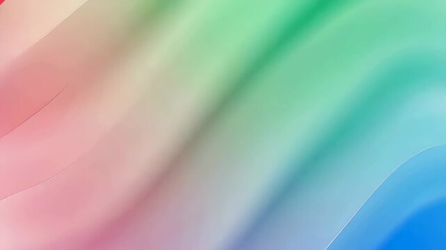 Abstract rainbow wave background featuring gradient color movement, transitioning from red to green and blue with dynamic curves
