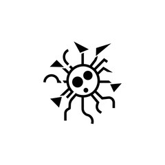 Fototapeta premium Abstract Virus Icon - Scientific Illustration