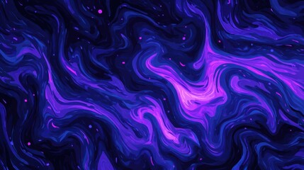 Obraz premium Abstract purple and blue swirling patterns create a mystical atmosphere.
