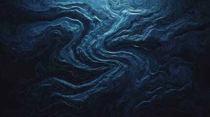 Obraz premium A mesmerizing abstract swirl of deep blue tones and textures.