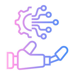 Obraz premium automation Line Gradient Icon