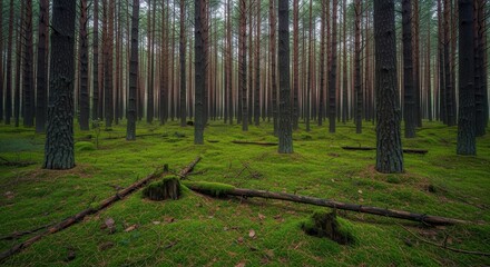 Obraz premium Serene Forest Landscape