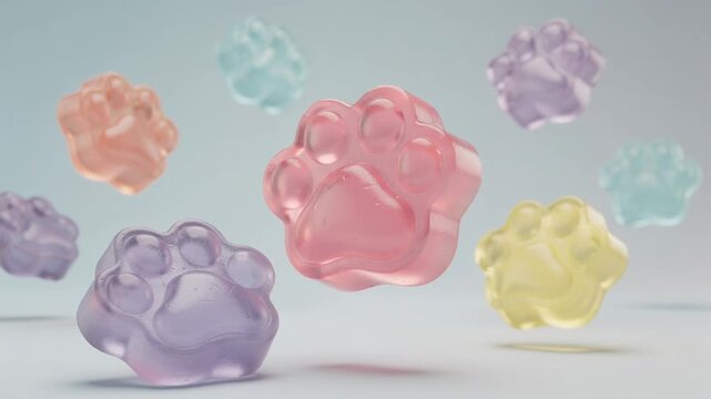 押したくなる猫の肉球ぷにぷに3Dループ