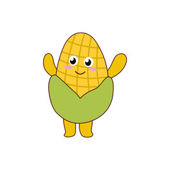 Fototapeta premium cute and colorful vegetable stickers
