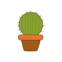 cactus plant stickers in pots © Istiqomah