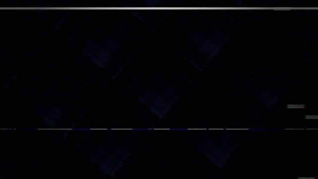 Dynamic motion graphics with tartan pattern and moire effect in 4K resolution from a moving viewpoint