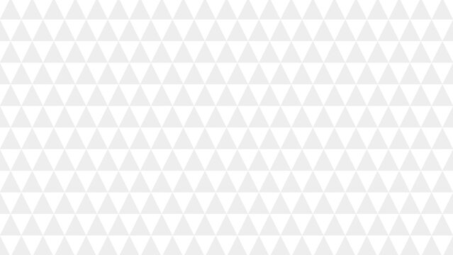 Seamless white and grey geometric triangle pattern background, minimalist abstract mosaic texture for modern corporate wallpaper and professional stationery design.